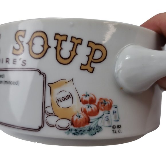 LJungberg Collection Galatoire's Turtle Soup Recipe Two Handled Gumbo Bowl 83 - Picture 4 of 8